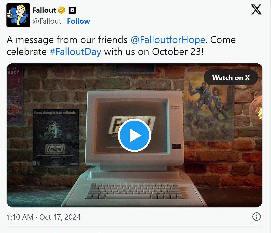 B社宣布舉行“輻射日”首次直播 一窺《異塵餘生76》的未來 B社宣布舉行“輻射日”首次直播 一窺《異塵餘生76》的未來