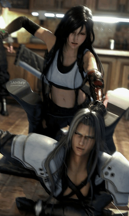 《最終幻想7：重生》蒂法同人美圖賞：身材火辣妖嬈！