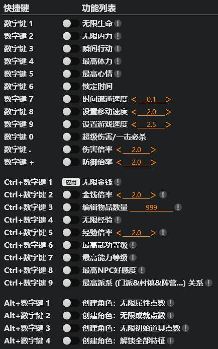 《大俠立誌傳》風靈月影使用說明
