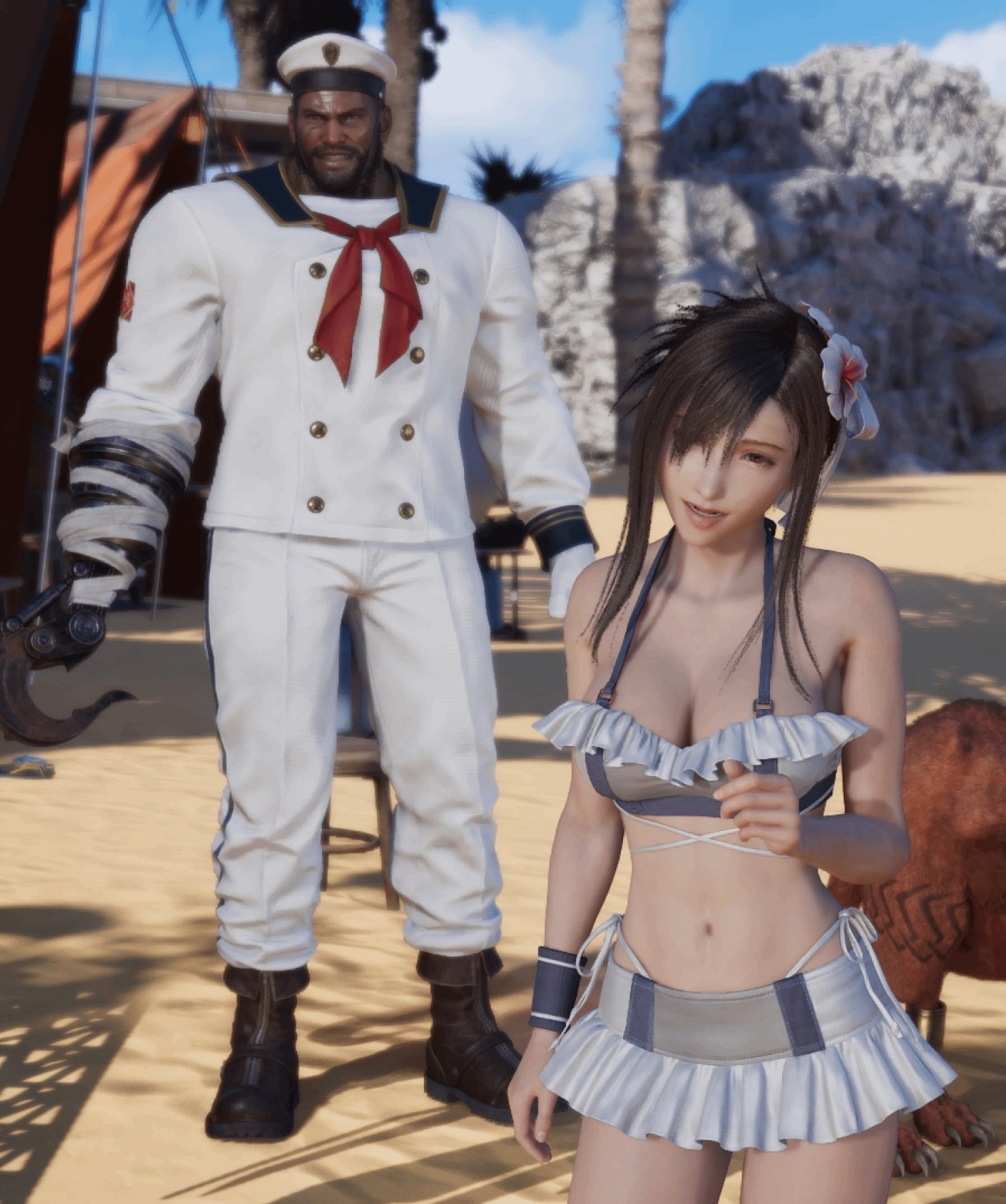 《最終幻想7：重生》蒂法同人美圖賞：身材火辣妖嬈！