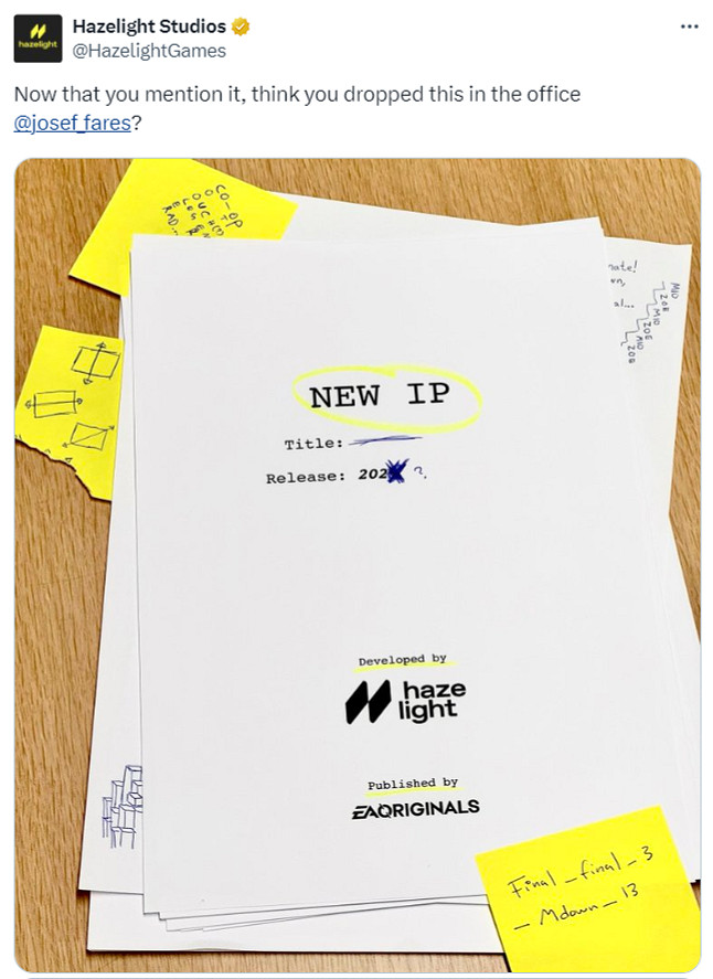 《雙人成行》開發商透露新作 是新IP仍與EA合作