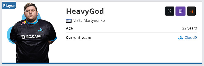 《csgo》HeavyGod個人資料介紹 《csgo》HeavyGod個人資料介紹