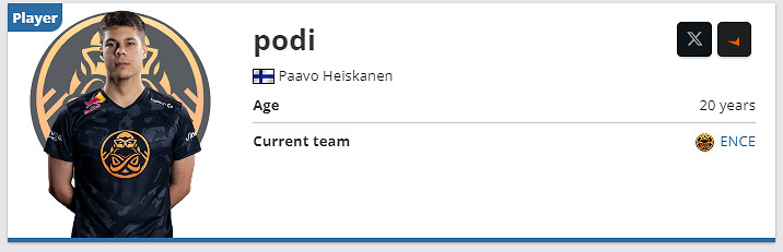 《csgo》podi個人資料介紹 《csgo》podi個人資料介紹