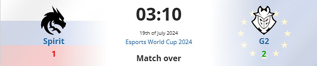 《csgo》沙烏地阿拉伯杯淘汰賽Spirit vs G2影片介紹