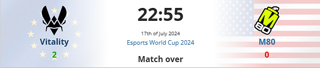 《csgo》沙烏地阿拉伯杯公開賽Vi tality vs M80影片介紹
