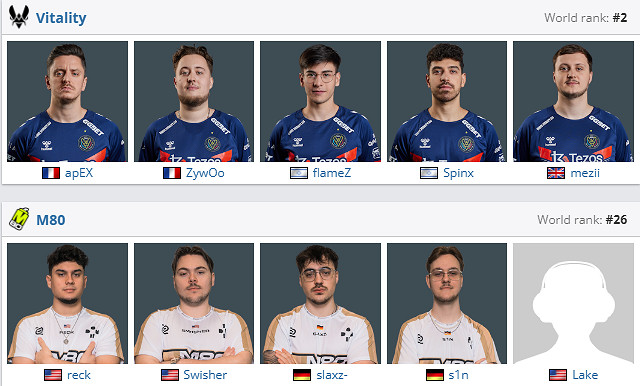 《csgo》沙烏地阿拉伯杯公開賽Vi tality vs M80影片介紹