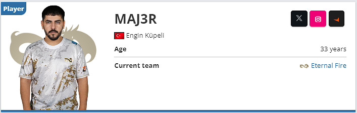 《csgo》MAJ3R個人資料介紹 《csgo》MAJ3R個人資料介紹