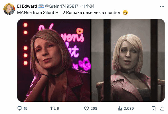 推主吐槽遊戲女角色下巴越來越寬：比霸王龍還要大！