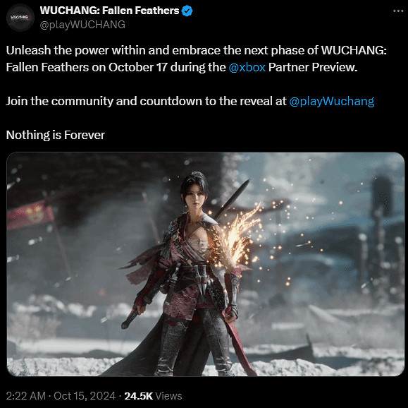 中國大陸研發《明末：淵虛之羽》官宣亮相Xbox發布會：展示多個Boss戰