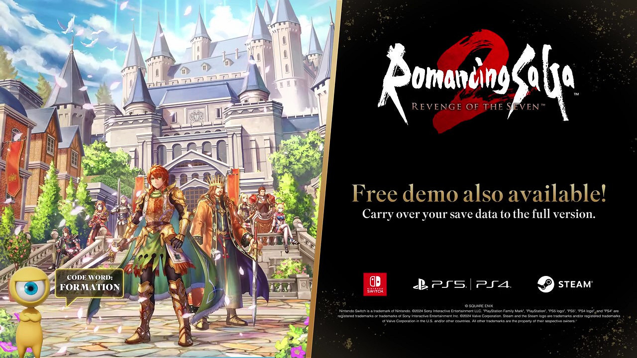 《浪漫沙加2》重製版10.24登陸多平台！支援中文