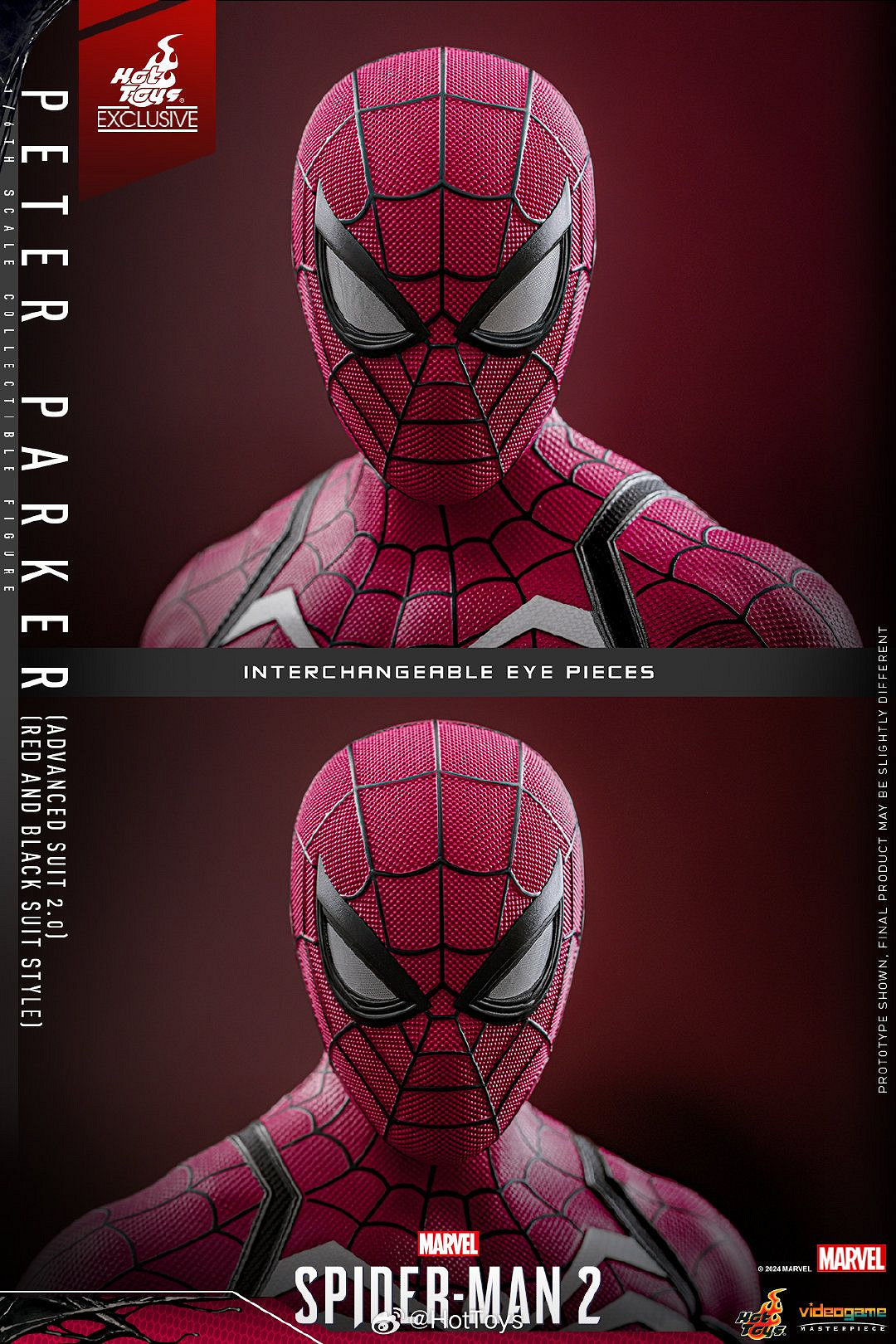 《蜘蛛人2》彼得·帕克限量版人偶 黑紅高級戰衣帥炸