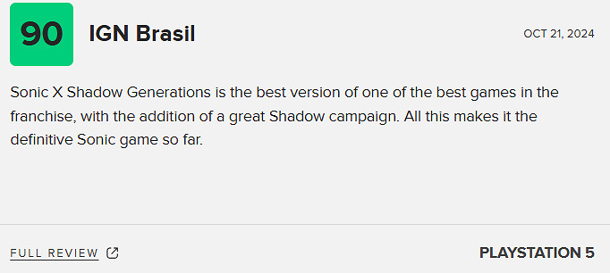 《索尼克X夏特》M站80分:索尼克系列最好的作品之一! 《索尼克X夏特》M站80分:索尼克系列最好的作品之一!