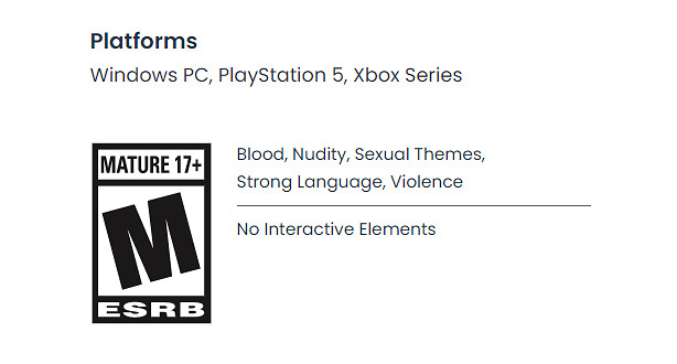 《闇龍紀元4》ESRB為M級:包含性主題、血腥、裸露! 《闇龍紀元4》ESRB為M級:包含性主題、血腥、裸露!