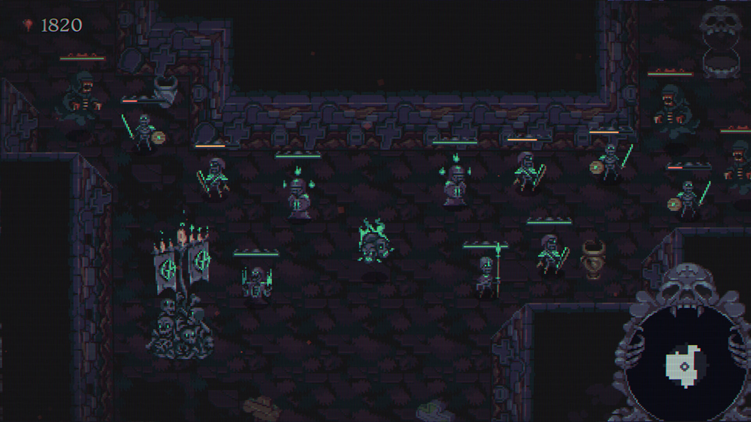 自走棋類迷宮探索遊戲《骷髏成群》已上線Steam平台 自走棋類迷宮探索遊戲《骷髏成群》已上線Steam平台