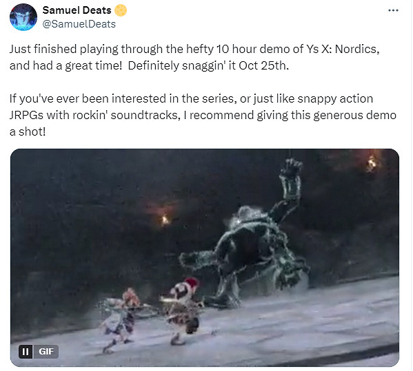 《惡魔城》動畫導演強推《伊蘇10》：自己玩的很過癮!