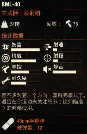《腐朽之都2》武器 BML-40怎麽樣 《腐朽之都2》武器 BML-40怎麽樣