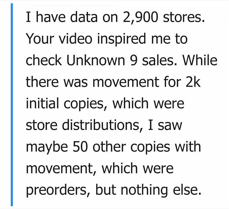 據稱《無名九使：覺醒》美國零售竟然連一份都沒賣出去