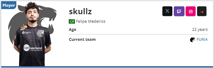 《csgo》2024最新skullz個人資料介紹 《csgo》2024最新skullz個人資料介紹