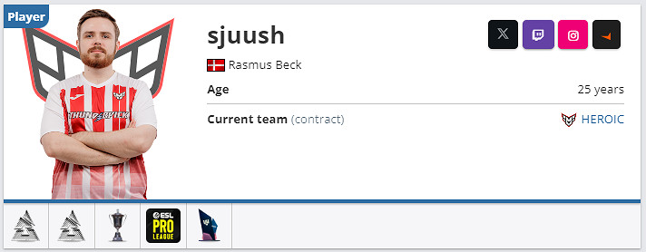 《csgo》sjuush個人資料介紹 《csgo》sjuush個人資料介紹