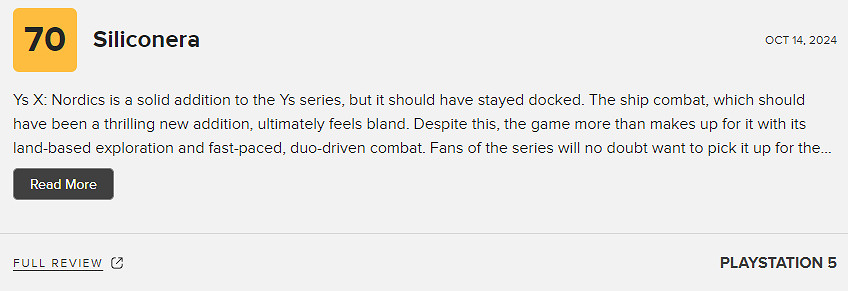 《伊蘇10:北境曆險》M站80分：新玩家入坑的絕佳機會!