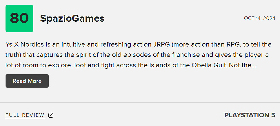 《伊蘇10:北境曆險》M站80分：新玩家入坑的絕佳機會!