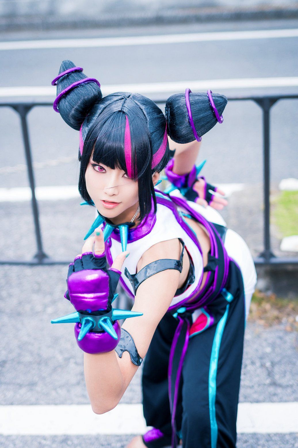 櫻花妹COS《快打旋風6》韓蛛俐 俏皮邪魅十分還原！