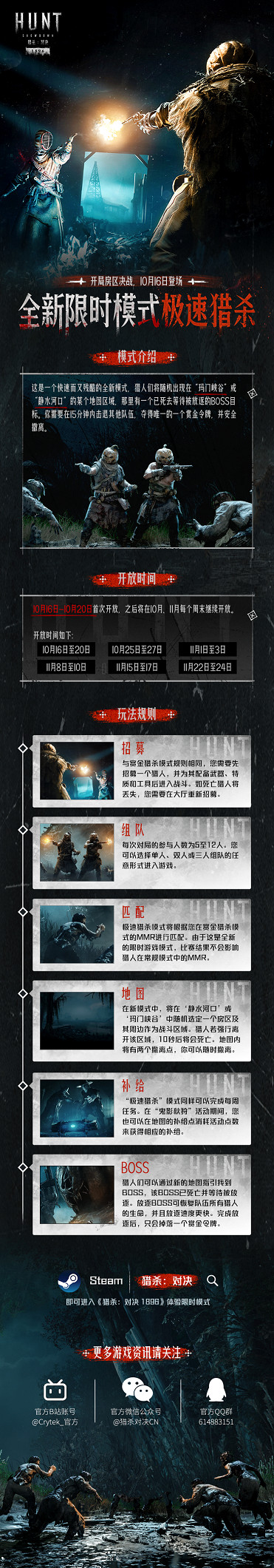 《獵殺：對決 1896》首個IP連動《驚聲尖叫》震撼上線，新獵人與限時模式登場