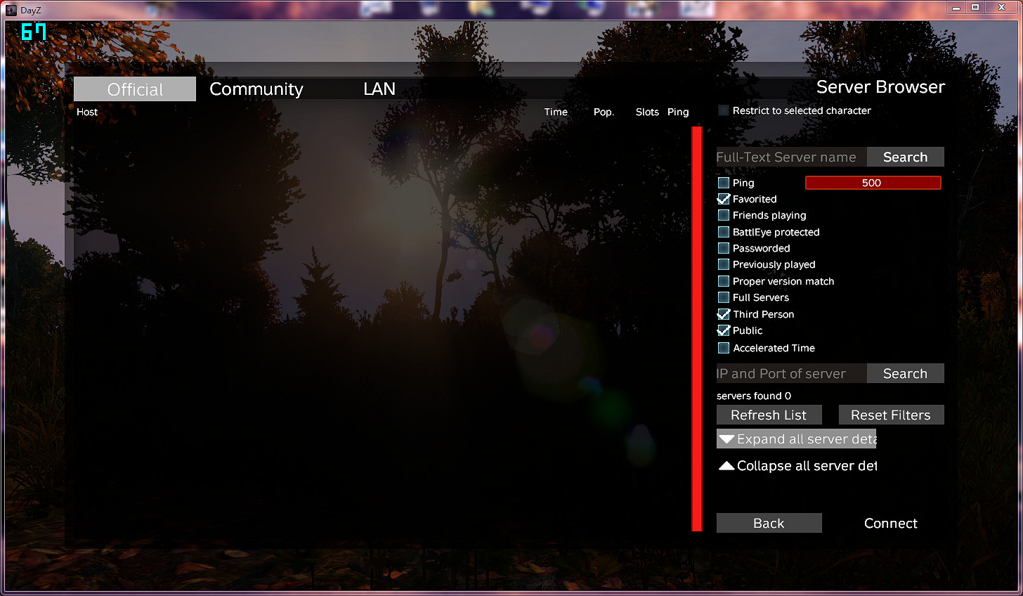 DayZ伺服器選擇介面怎麽用 DayZ伺服器選擇介面怎麽用