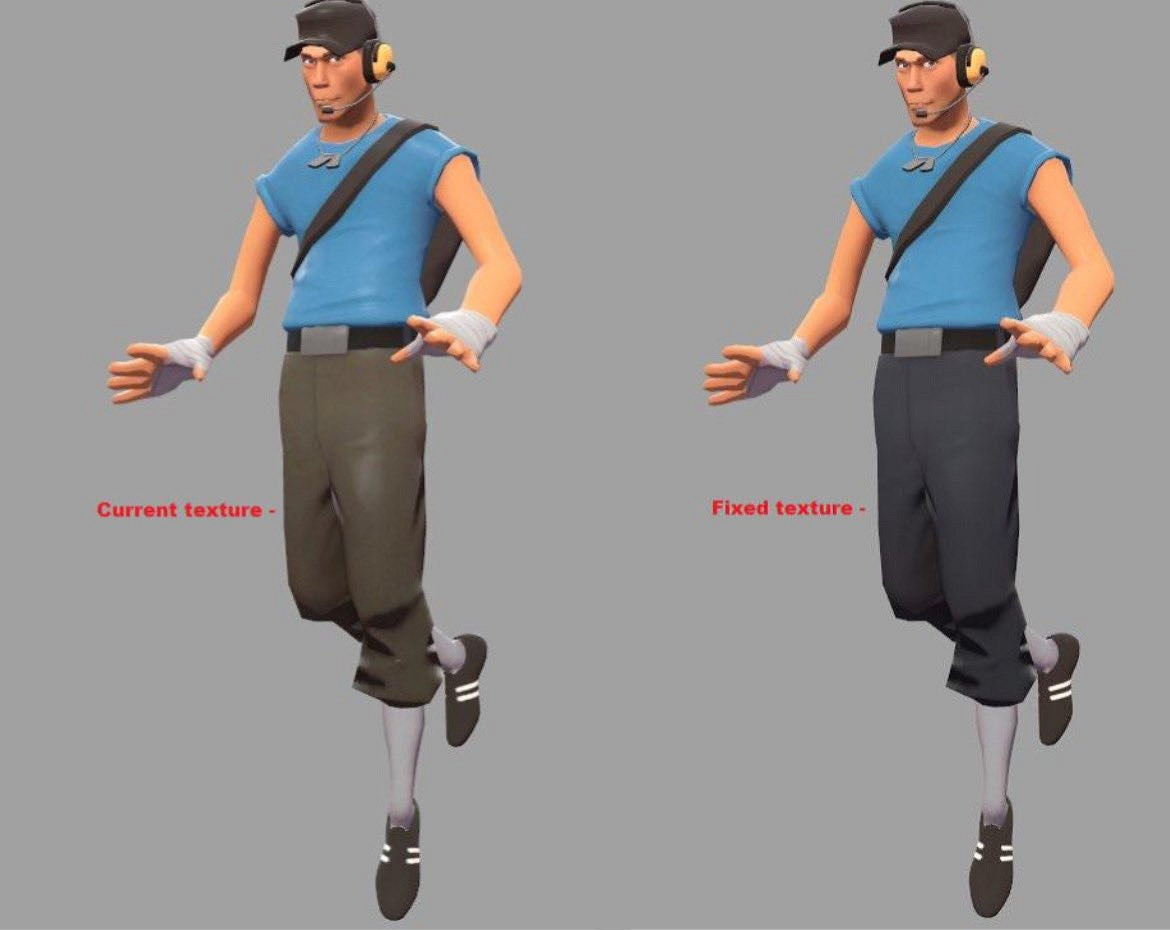 《軍團要塞2》十幾年老BUG 褲子顏色錯誤突然被修復 《軍團要塞2》十幾年老BUG 褲子顏色錯誤突然被修復