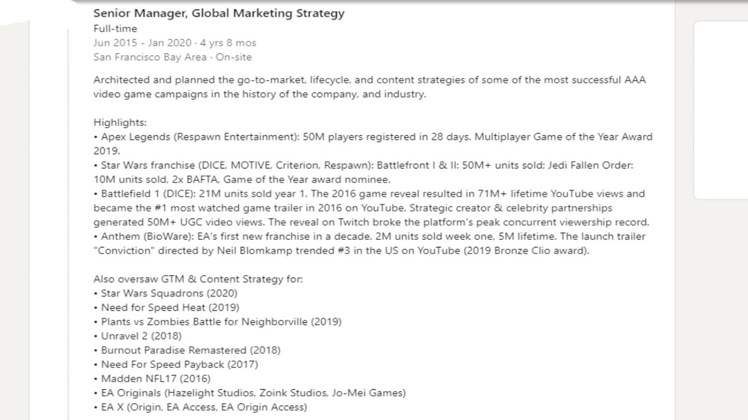 EA高層資料顯示《冒險聖歌》首周銷量200萬份 總銷量500萬份