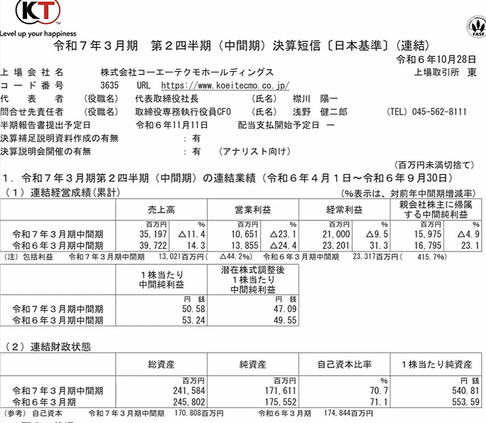 光榮特庫摩財報:《浪人崛起》等舊作是營收重點! 光榮特庫摩財報:《浪人崛起》等舊作是營收重點!
