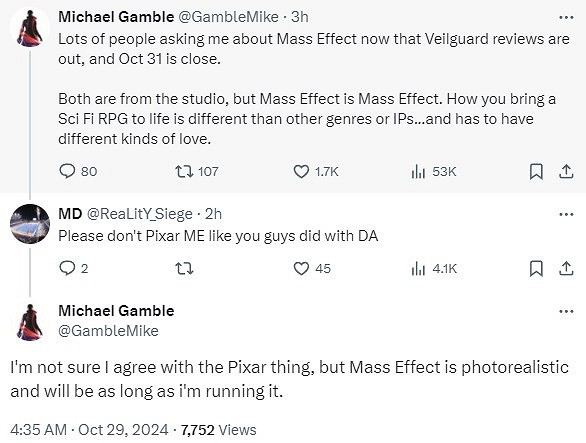 《質量效應5》負責人：打造照片寫實畫面!與前作不同