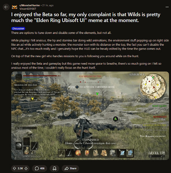 《怪獵荒野》體驗版熱度高漲 玩家吐槽介面混亂問題