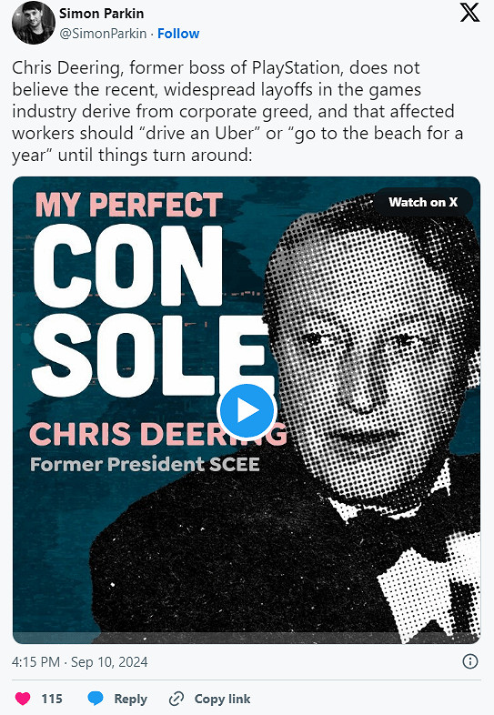在今年索尼裁員多人後 PS CEO對此作出了一些表示