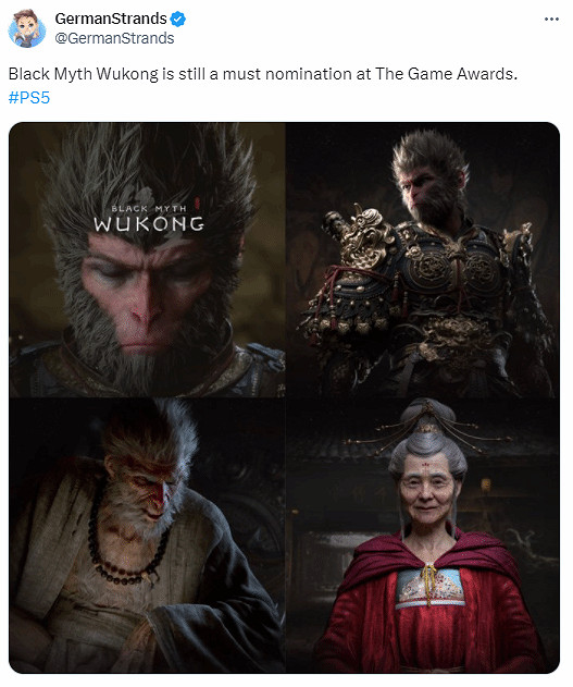 國外玩家:如果《黑神話》TGA不拿獎 就不再關注IGN了 國外玩家:如果《黑神話》TGA不拿獎 就不再關注IGN了