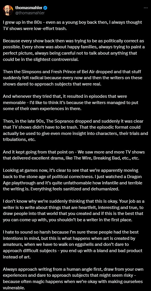 《奧日》製作人辣評《龍騰4》:又爛又幼稚zzzq遊戲! 《奧日》製作人辣評《龍騰4》:又爛又幼稚zzzq遊戲!