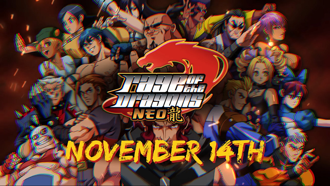 經典2D格鬥遊戲《龍吼雙截龍NEO》發售日預告公開！