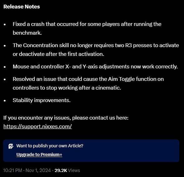 《地平線:零之曙光重製版》發布PC版熱修復更新檔! 《地平線:零之曙光重製版》發布PC版熱修復更新檔!