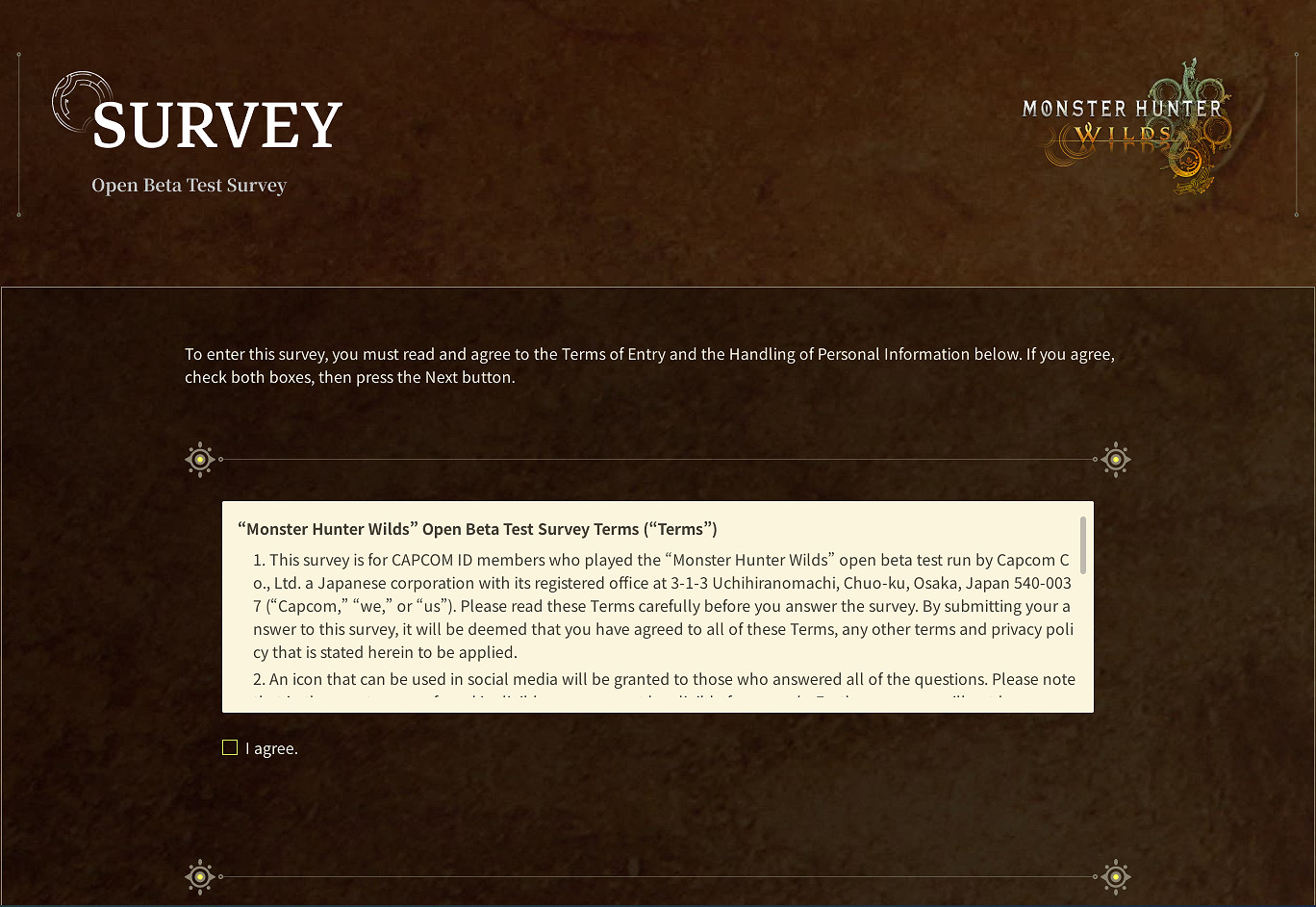 《魔物獵人荒野》公測結束!官方發問卷收集玩家反饋 《魔物獵人荒野》公測結束!官方發問卷收集玩家反饋