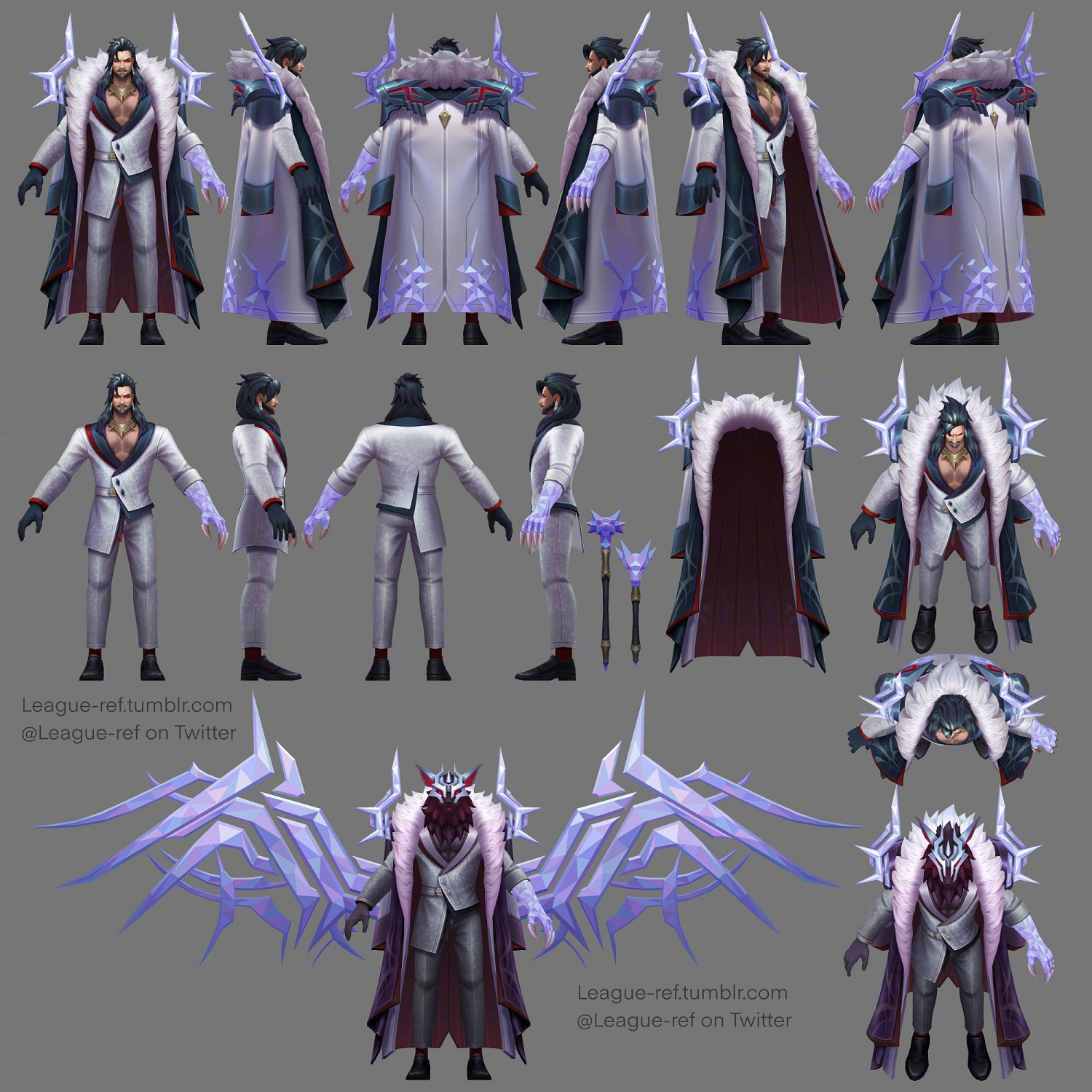 《英雄聯盟》“狼神英靈”斯維因皮膚展示 建模圖 《英雄聯盟》“狼神英靈”斯維因皮膚展示 建模圖