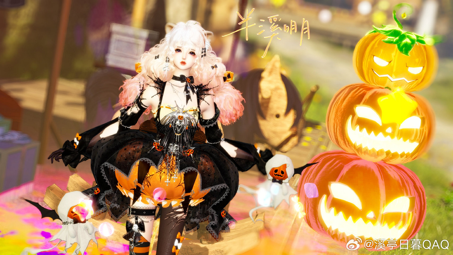 全網曬萬聖節COS，何炅邪惡梔子花都來了，最火的卻是一套遊戲穿搭?