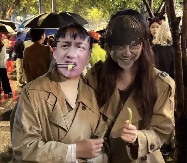 全網曬萬聖節COS，何炅邪惡梔子花都來了，最火的卻是一套遊戲穿搭?