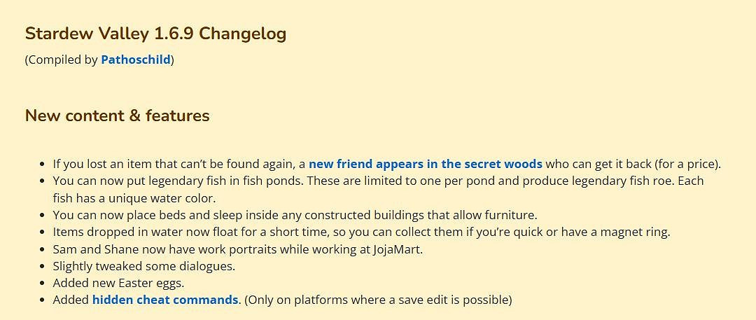 《星露谷物語》1.6.9版本正式發布 全平台同步上線