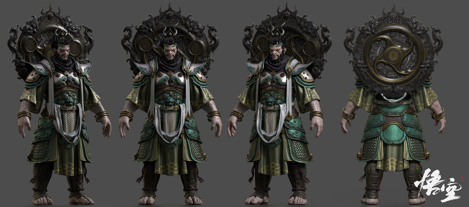 《黑神話》曝新角色設定圖 四大天王、掌燈禦史等! 《黑神話》曝新角色設定圖 四大天王、掌燈禦史等!