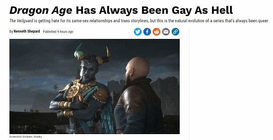 洗?外媒稱《闇龍紀元4》被誤解:本就是同性戀遊戲! 洗?外媒稱《闇龍紀元4》被誤解:本就是同性戀遊戲!