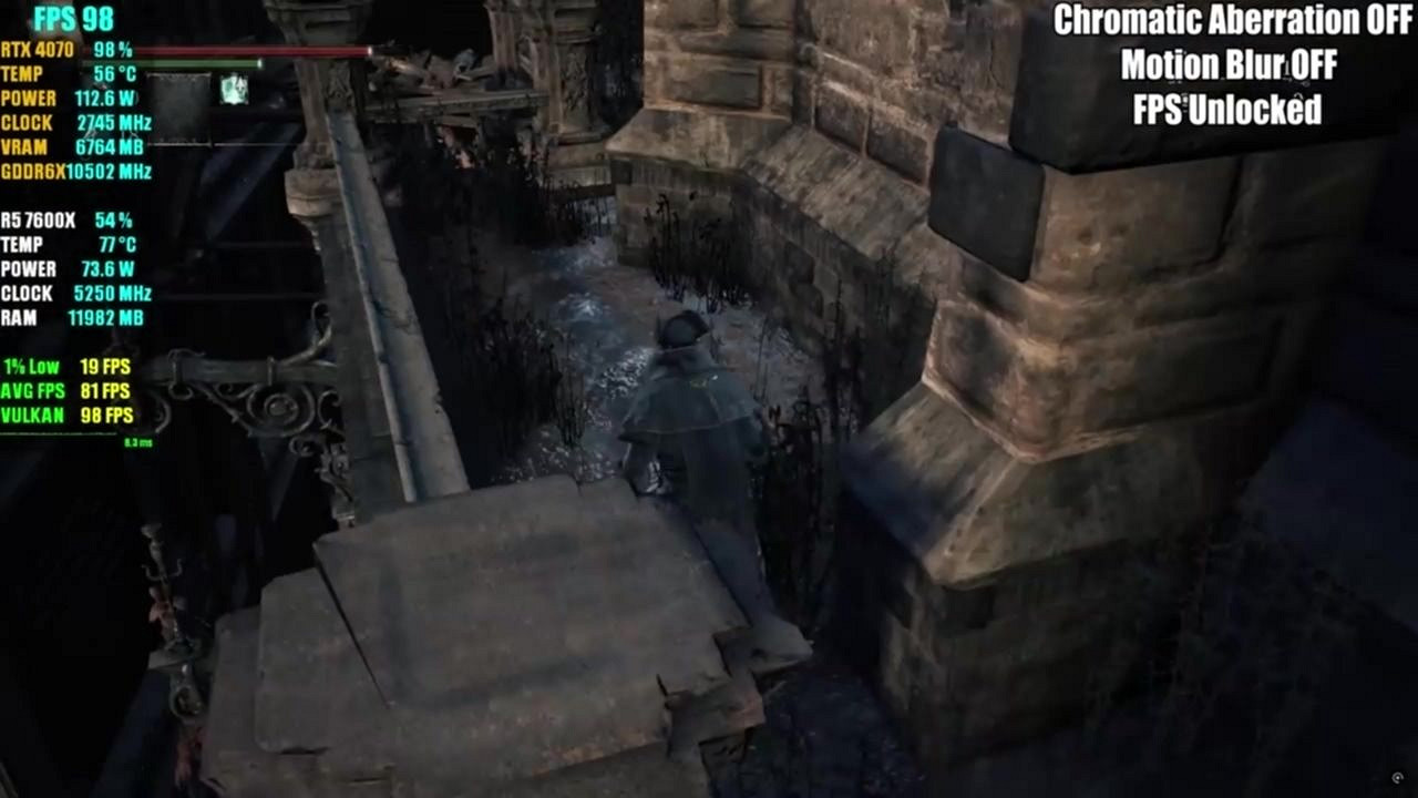 《血源詛咒》PS4模擬器新展示 4K解析度可達110幀！