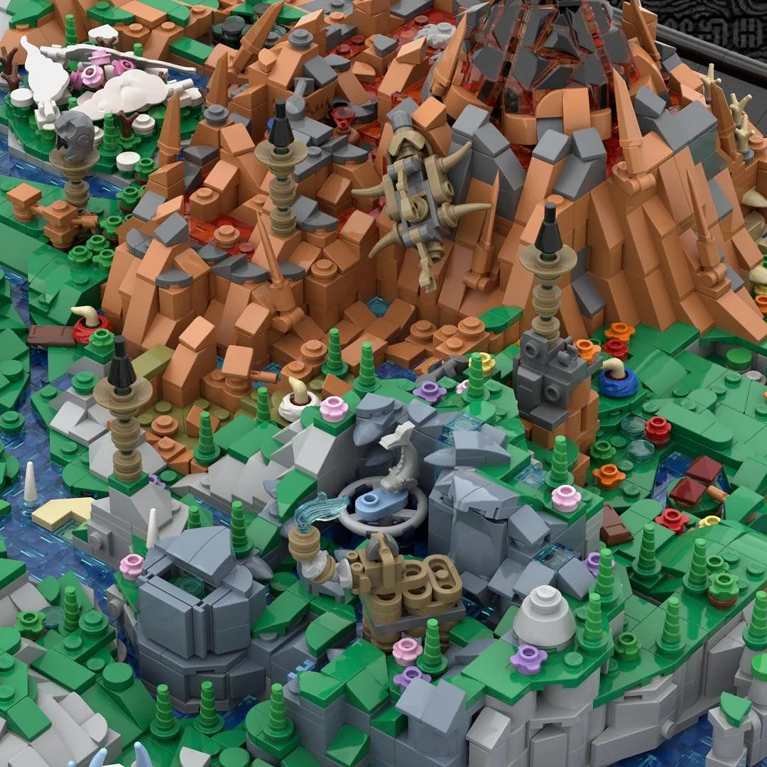 《薩爾達傳說》玩家使用近1萬5千塊樂高積木 搭建出海拉魯地圖 《薩爾達傳說》玩家使用近1萬5千塊樂高積木 搭建出海拉魯地圖