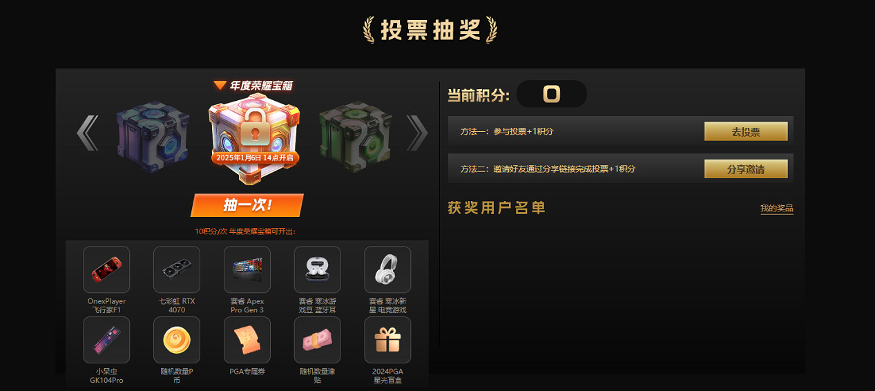 鳳凰遊戲 第四屆PGA遊戲風雲榜投票 火熱開啟 為您心愛的遊戲投票，贏取豐厚獎品！