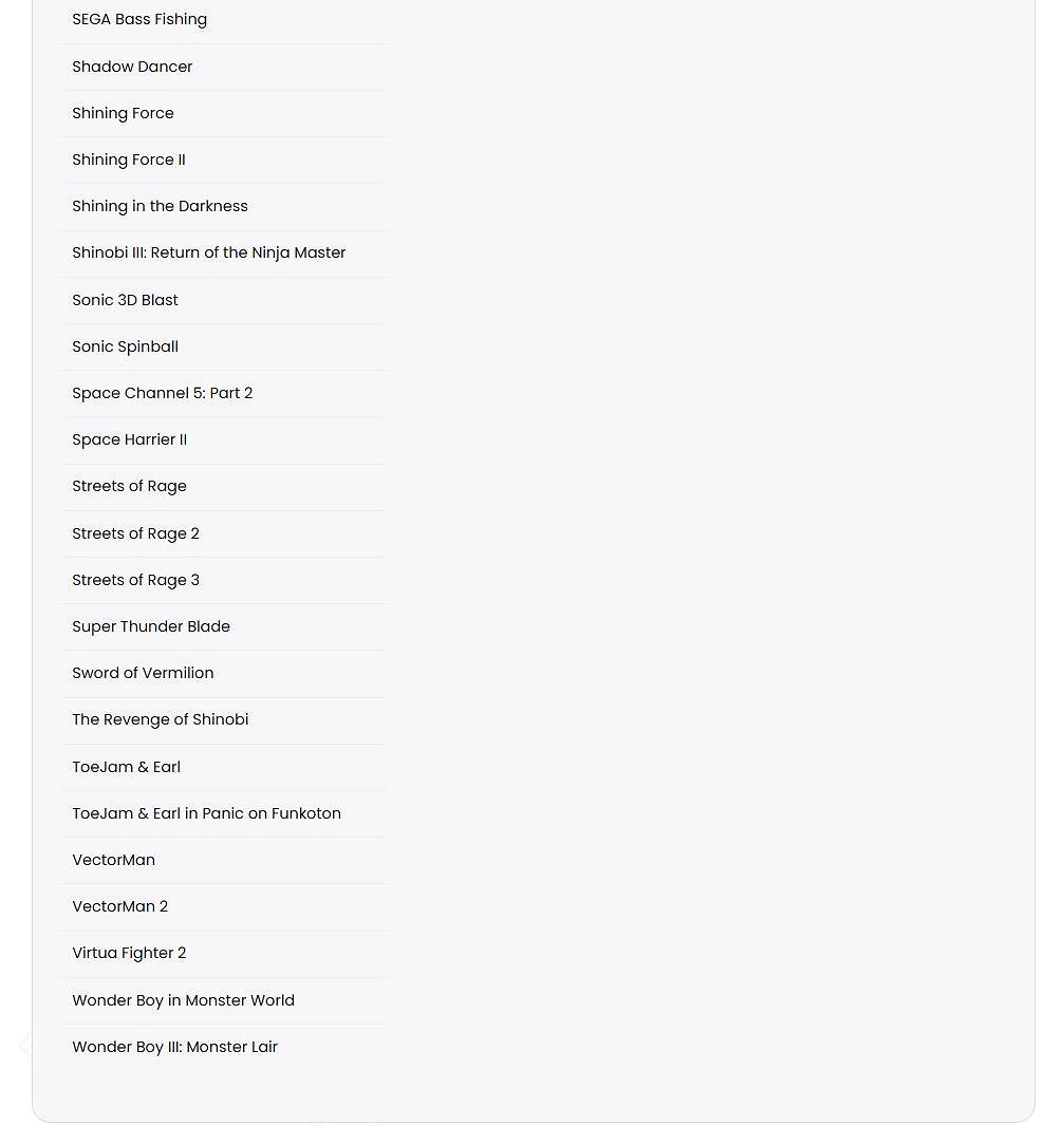 世嘉宣布超60款遊戲將下架!將於12月7日正式生效! 世嘉宣布超60款遊戲將下架!將於12月7日正式生效!