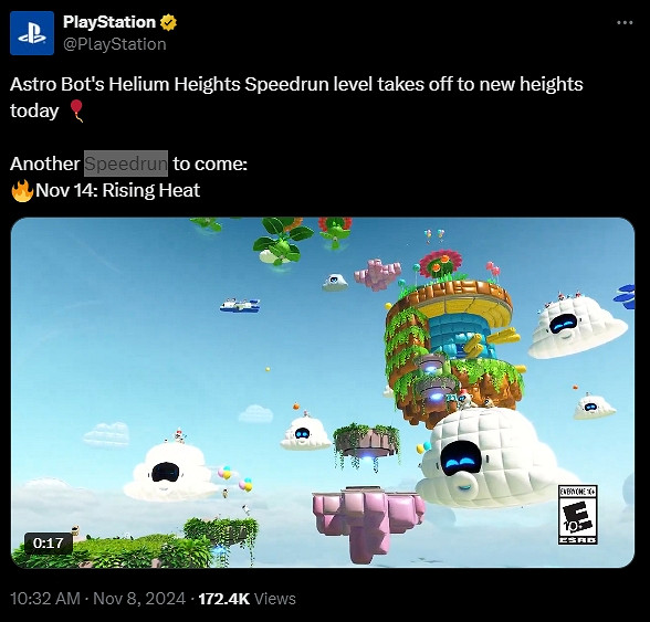 《宇宙機器人》已售出150萬份!將發布全新速通關卡! 《宇宙機器人》已售出150萬份!將發布全新速通關卡!